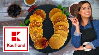 2 schnelle PancakeRezepte  Klassisch oder proteinreich  Kaufland [upl. by Eanrahc]