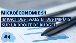 Impact des taxes impôts et rationnement sur la droite de budget  microéconomie S1 partie 33 [upl. by Goldfarb]