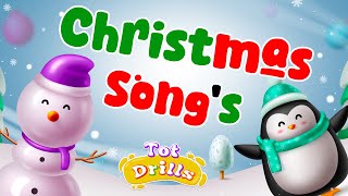 Christmas Songs for Kids  Jingle Bells  More Nursery Rhymes amp Kids Songs  Tot Drills [upl. by Anelet]