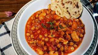 Tomaten Kichererbsen Bohnen Eintopf  Rezept und Anleitung  Natürlich Lecker [upl. by Prader]