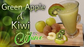 Apple kiwi smoothie for weight loss  No Sugar No Milk Apple 🍏 kiwi 🥝 juice [upl. by Eelydnarb]