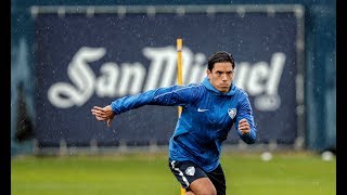 Lluvia en el regreso al trabajo del Málaga CF [upl. by Assiroc]