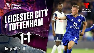 Highlights amp Goles Leicester City vs Tottenham 11  Premier League  Telemundo Deportes [upl. by Lantz]