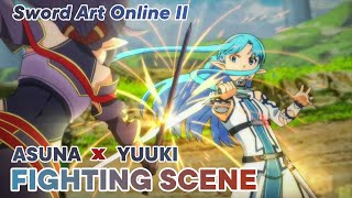 Asuna VS Yuuki  Sword Art Online 2  Fighting Scene  Battle Scene [upl. by Akeemaj708]