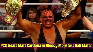 PCO Beats Matt Cardona in Bloody Monsters Ball Match to Retain Titles at Bound for Glory 2024 [upl. by Claus]