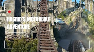 Front row on Hagrids Motorbike Adventure  Orlando Florida [upl. by Nagiam]