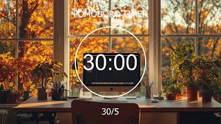 305 Pomodoro 🍂 Autumn Lofi Deep Focus StudyWork Concentration chill lofi hip hop beats [upl. by Alyakim]