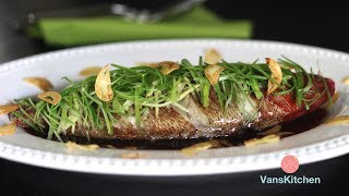 Steamed fish with ginger and green onion  Instant Pot Recipe Cá hấp hành gừng [upl. by Na908]