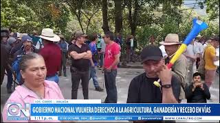 No hay vía entre Bucaramanga y Bogotá tras paro de campesinos [upl. by Serilda]