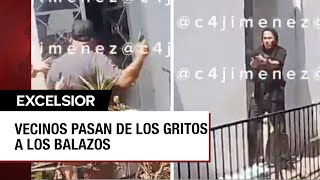 Discusión entre vecinas en la San Rafael CDMX termina en balacera [upl. by Clarinda]