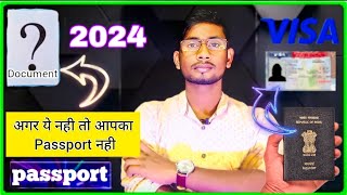 which documents are required for passport application 2024🤔🤔 how to apply passport online [upl. by Abra690]