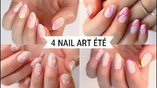 4 nail art trendy pour lété [upl. by Mathews]