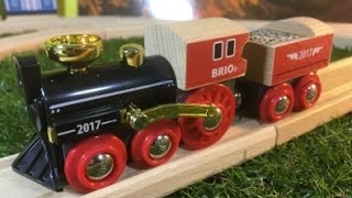 Brio 33800 Special Edition 2017 Train on wooden track 000140 [upl. by Refinnej]