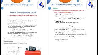 Exercice étude dun compresseur d’air alternatif [upl. by Shelah48]