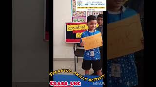 Speaking skill activity  UKG  Seth Anandram Jaipuria School Sidhauli [upl. by Nohsram]