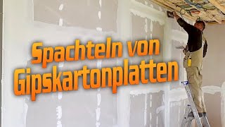 DIY so spachtelt man von Q1 auf Q2  DH – Trockenbau [upl. by Liva]