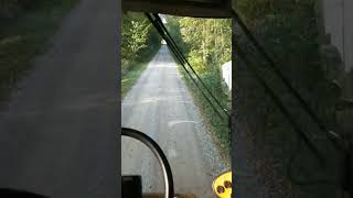 Driving combine down narrow road [upl. by Eki255]