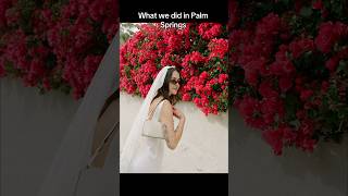 How to Wed in Palm Springs retro California desert Bride with groovy accents palmspringsstyle [upl. by Adlesirc]