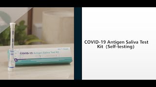 COVID19 Antigen Saliva Test Kit Test Procedure [upl. by Aceber]