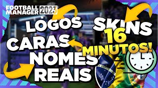 FM23 Instalar LOGOS CARAS NOMES REAIS TROFÉUS SKINS  FOOTBALL MANAGER 2023 [upl. by Daly]