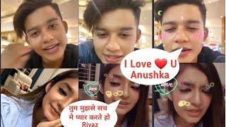 Riyaz Aly amp Anushka Sen Romantic Live Video  Anushka Sen amp Riyaz Aly Live On Instagram anushkasen [upl. by Barthelemy]