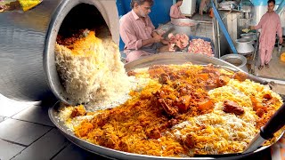 THE BEST CHICKEN BIRYANI IN KARACHI PAKISTAN  HUGE BIRYANI MAKING AT PAKISTANI STREET FOOD [upl. by Gearalt]