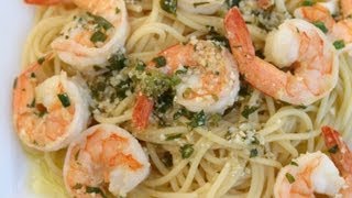 Shrimp Scampi  A Delicious Italian Pasta Dish With Lots Of Garlic Wine Butter Parsley [upl. by Sikram]