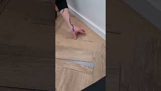 How to install Herringbone floor like a pro diy flooring herringboneflooring howto build lvt [upl. by Nicholl488]