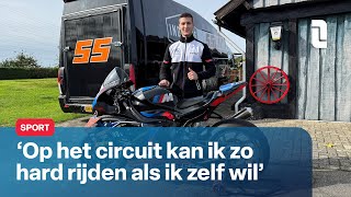 Milan Merckelbagh zonder rijbewijs op weg naar Superbiketitel  L1 Nieuws [upl. by Antrim]