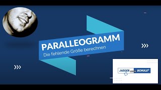 Parallelogramm  Die fehlende Größe berechnen [upl. by Lantz861]