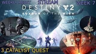 DESTINY 2 SEASON OF THE WISH  FINAL STORY QUEST and 3 CATALYST QUEST VOW RAID CHALLENGE [upl. by Edia]