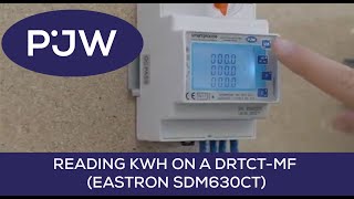 READING KWH ON A DRTCTMF EASTRON SDM630MCT [upl. by Humfried318]