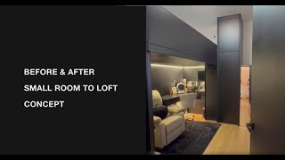 DECORATE MY SMALL ROOM TO LOFT CONCEPT VIRAL loft [upl. by Aicram]