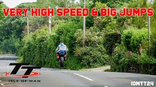 🇮🇲 Best of IOM TT 2024 WEEKS RACE  Top speed amp Big jumps [upl. by Ralfston895]