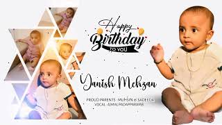 Yanish Mehzan  Birthday Song  Vocal  Ajmal Padapparamb  Sana Media Coorg [upl. by Anitsim]