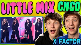 Little Mix amp CNCO on The X Factor Final 2017  Power amp Reggaetón Lento Live Performance REACTION [upl. by Ymmat864]