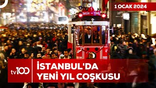 Yılbaşı Kutlamalarının En Gözde Adresi Yine Taksim Oldu  Osman Kenan Çapoğlu ile TV100 Ana Haber [upl. by Arianne634]