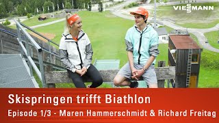 Skispringen trifft Biathlon  Maren Hammerschmidt amp Richard Freitag  Episode 7 [upl. by Kano]