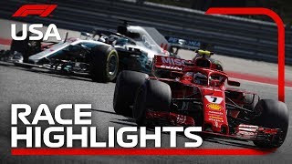 2018 United States Grand Prix Race Highlights [upl. by Ellehsem]