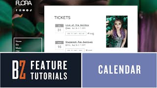 How to Add an Events Calendar to Your Website or EPK [upl. by Kaplan251]