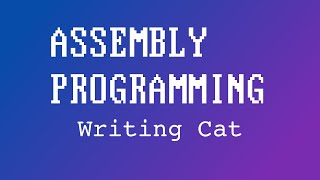 06 Assembly Writing Cat [upl. by Aicek]