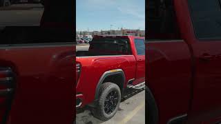 Close up of this Volcanic Red 2024 GMC Sierra 3500 HD AT4  Jack Carter Chevrolet Buick GMC Calgary [upl. by Ellan]