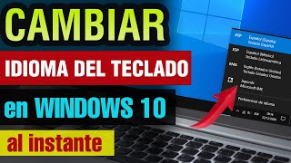 Cómo cambiar idioma del Teclado en Windows 10 2024 [upl. by Durrej375]