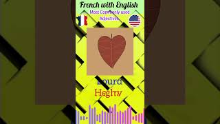 Most Commonly used French Adjectives in daily life trending frenglish ytshorts yt yts [upl. by Horn]