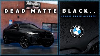 BMW X6 M60i Wrapped in Dead Matte Black  Wraptors I 4K [upl. by Ettenauq]