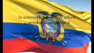 Ecuadorian National Anthem  quotSalve Oh Patriaquot ESEN [upl. by Alinna]