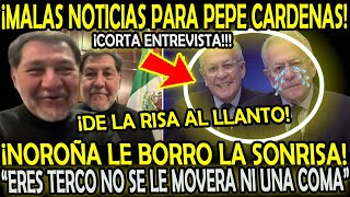 EN CADENA NACIONAL NOROÑA LE BORRO LA SONRISA A PEPE CARDENAS quotERES TERCO NO ENTIENDESquot [upl. by Nika783]