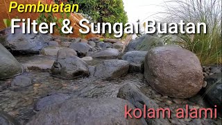 Cara membuat filter kolam alami  wetland filter [upl. by Nollie]