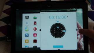 Timer app on bq M10 Ubuntu tablet  touch interaction [upl. by Barolet211]