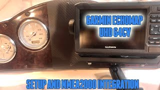 Garmin EchoMap UHD 64cv Active Captain and NMEA2000 Setup [upl. by Nyasuh]